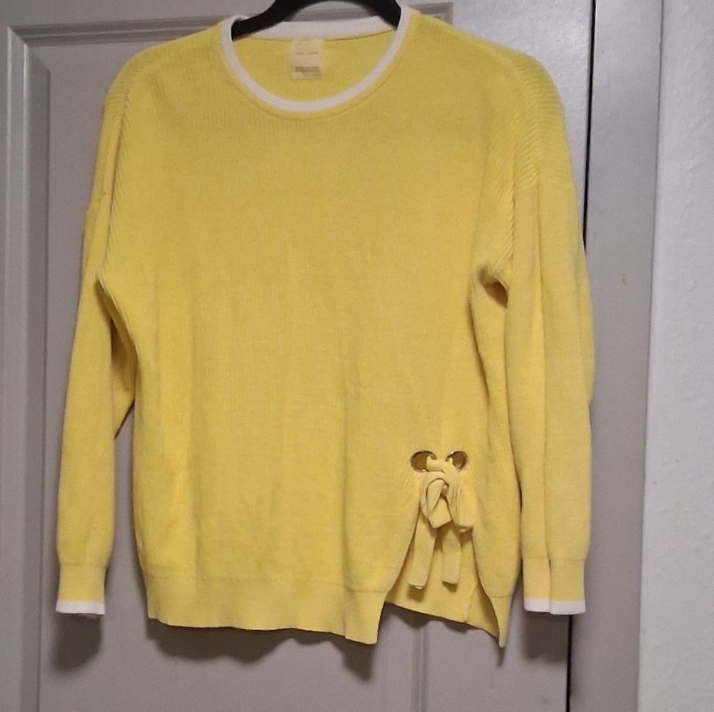 Yellow Blouse with Side Bow